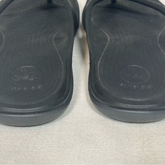 Crocs Kadee II Flip Flop Sandals-Black-Women Size 8 - Picture 5 of 11